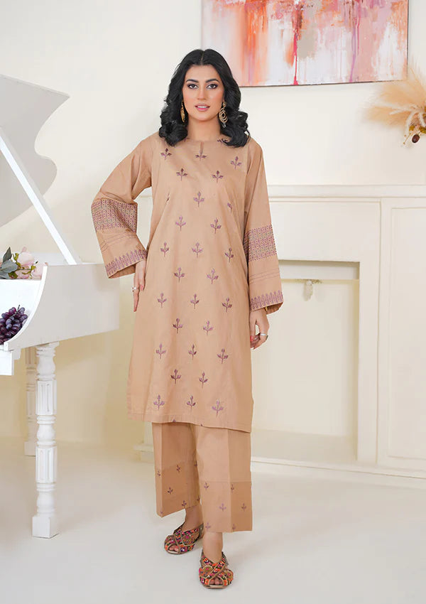 Saahil ki Ret 3 PC Embroidered Suit