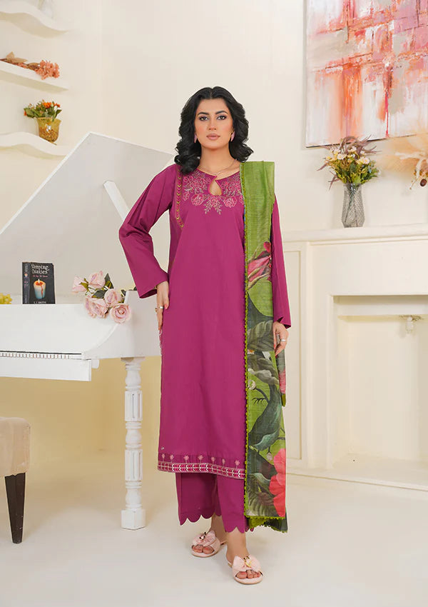 Gulbahaar 3 PC Embroidered Suit