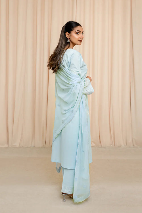 3 PC - Bluebell Mist - Stitched