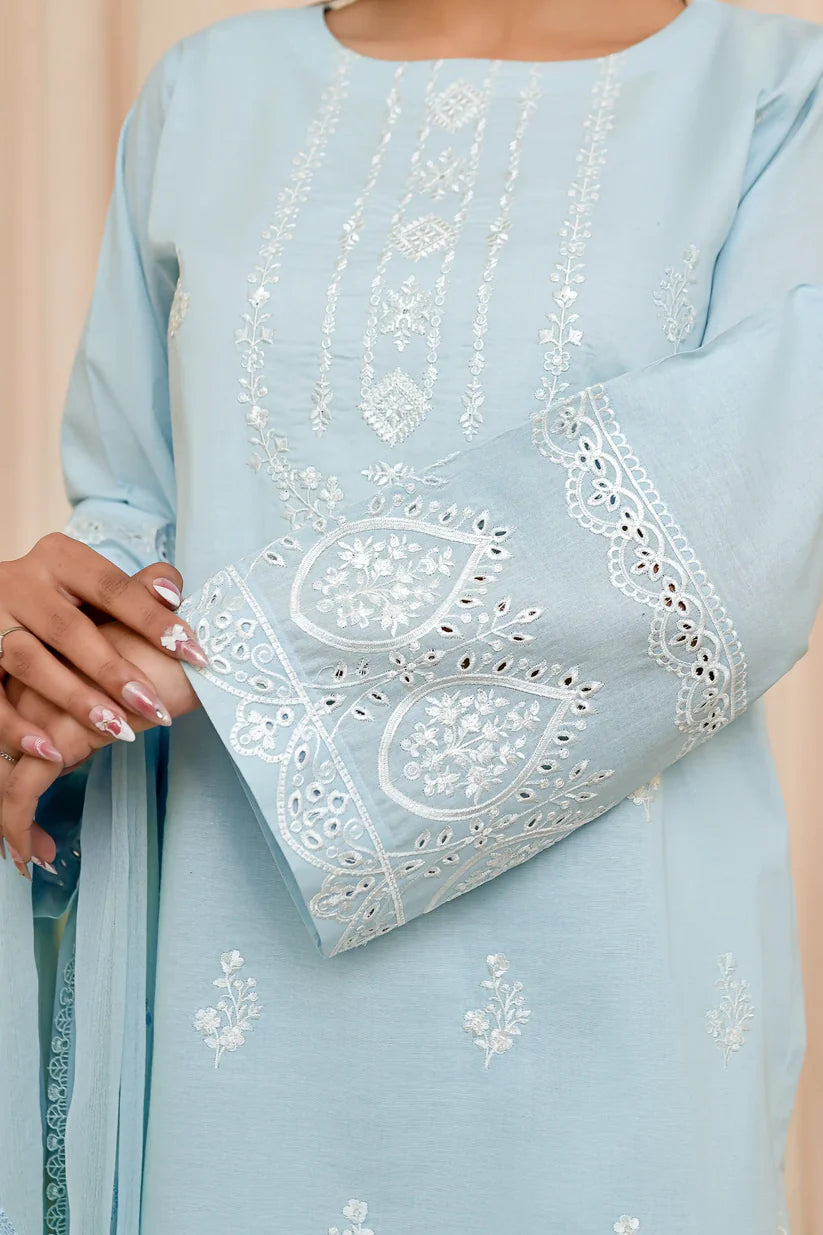 3 PC - Bluebell Mist - Stitched