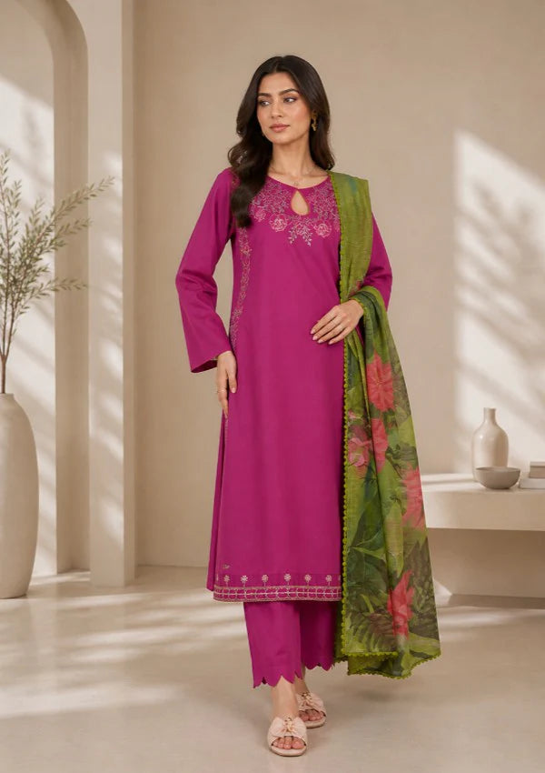 Gulbahaar 3 PC Embroidered Suit