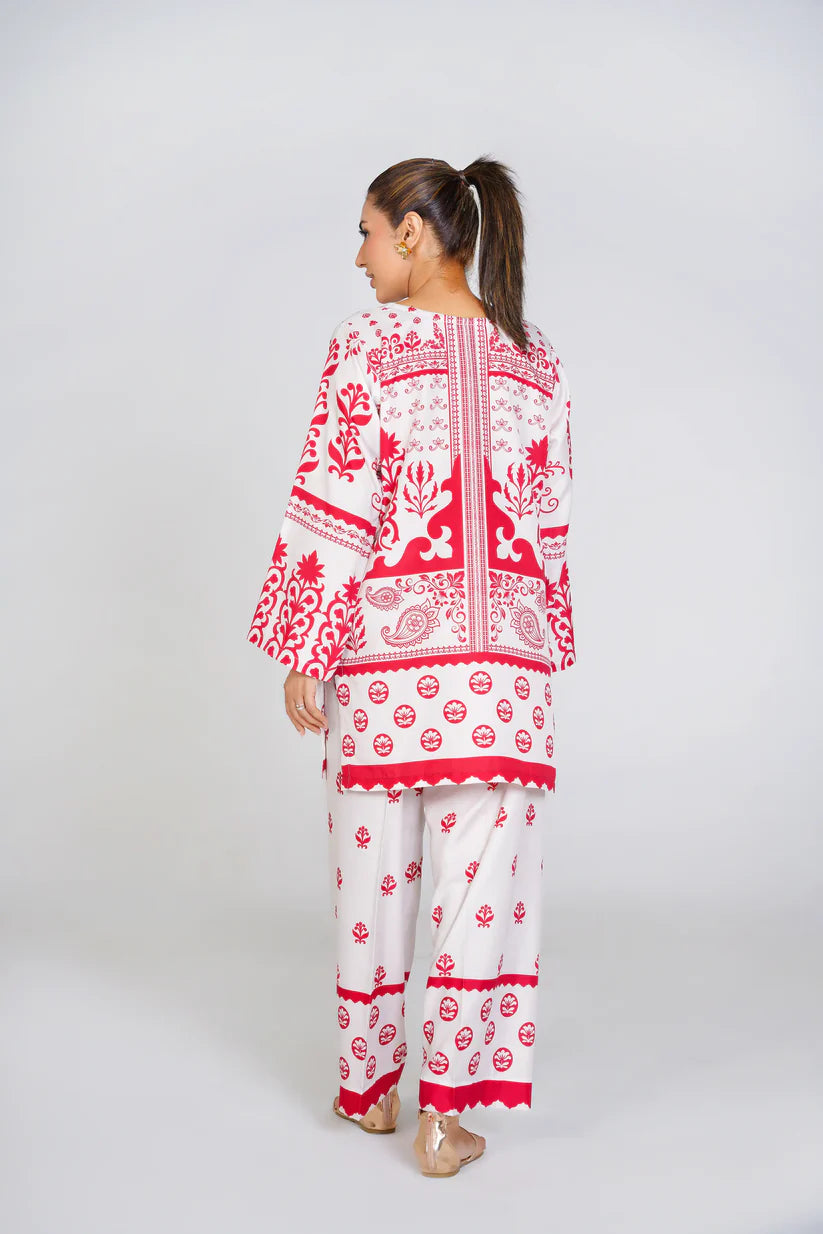 2 Piece - Claret - Stitched