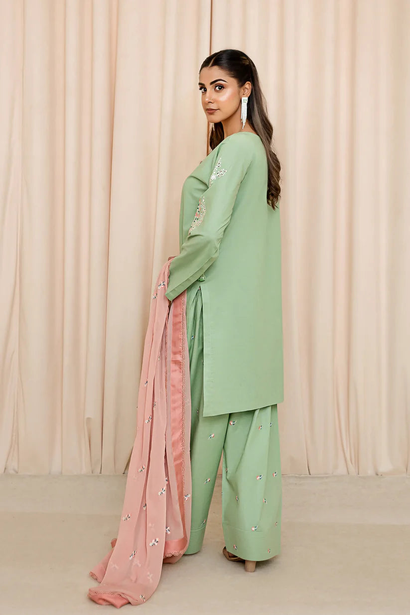 3 PC - Pistachio Glow - Stitched