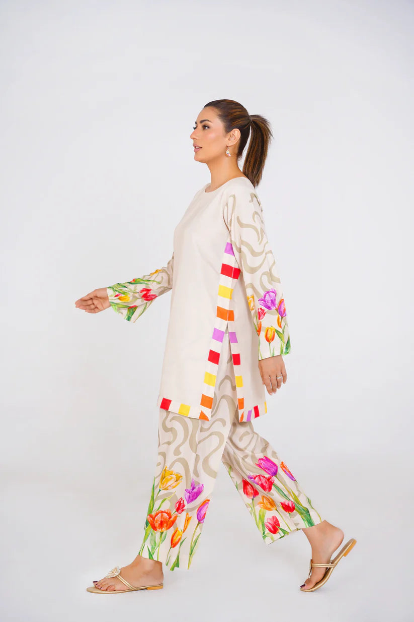 2 Piece - Sandstone - Stitched